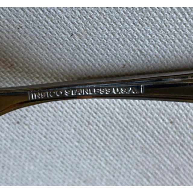 Victorian Vintage Insico Stainless Usa Victorian Charm/Ambassador Butter Spreaders- Set of 4 For Sale - Image 3 of 6