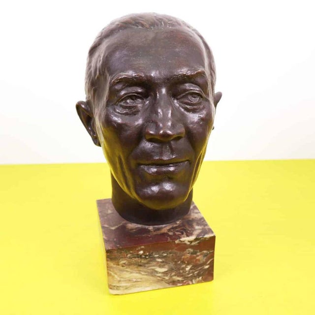 Valmore Gemignani, Metal Sculpture with Marble Base For Sale - Image 15 of 15