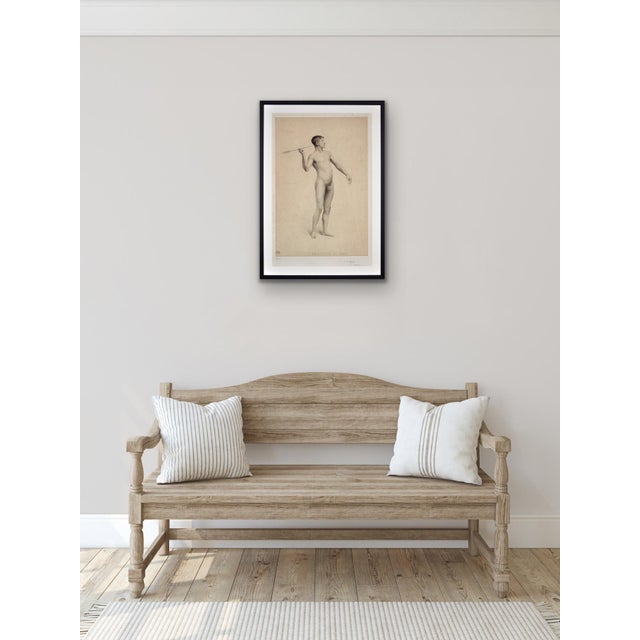 Grand Prix De Rome Submission Depicting Nude Throwing an Arrow, 1906, Lithograph, Framed For Sale - Image 14 of 18