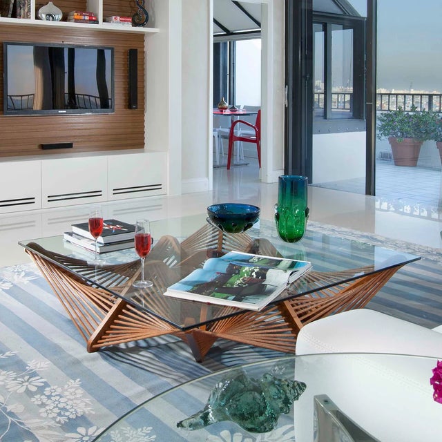 Designed by Vito Selma, the Geo Coffee Table channels Mid-Century Modern design into a striking, sculptural silhouette....