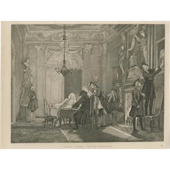 After Cornelis Troost, Dutch Figures, 1850, Etching For Sale - Image 5 of 5