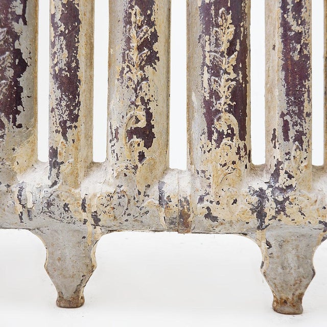 Victorian Cast Iron Radiator with Leafy Branches and Flowers, 1890s For Sale - Image 12 of 16