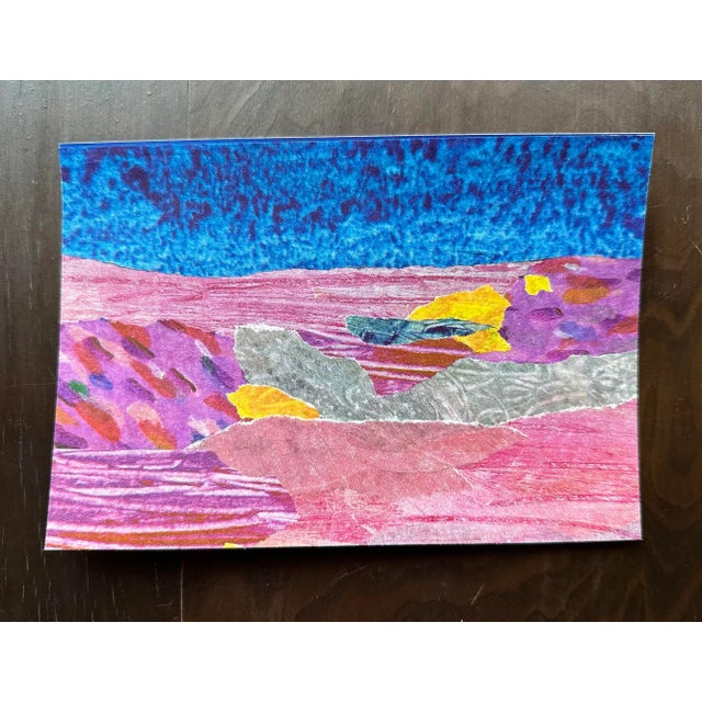 Nancy Smith Original Collage “Oasis” For Sale - Image 4 of 4