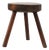 Rustic Oak Wooden Tripod Stool, France, 1890s For Sale
