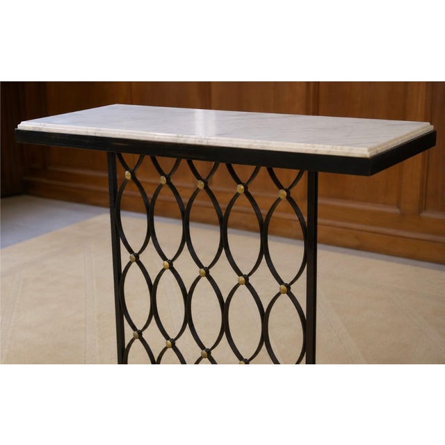 Modernist Console in the style of Jean Royère, 1960s, in Very Good conditions. Designed 1960 to 1969 This piece is...