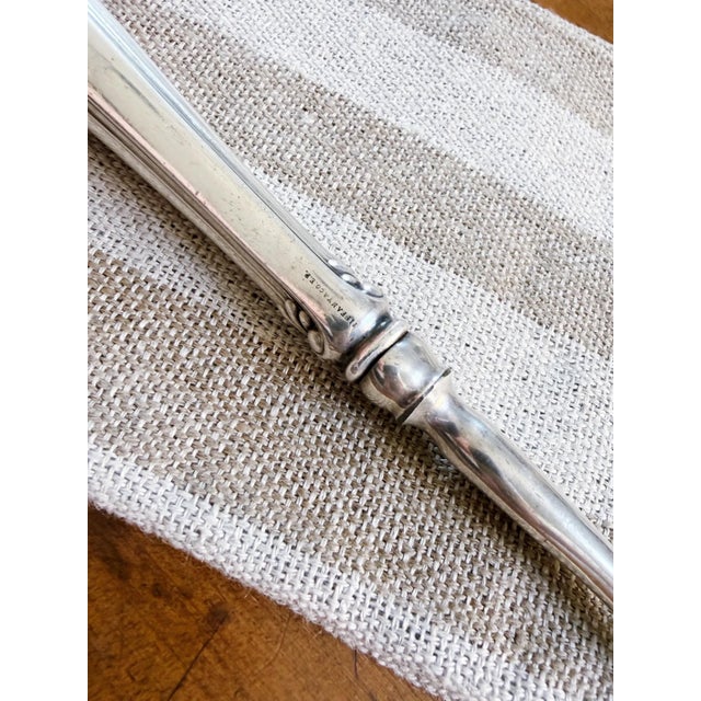 Traditional Antique Silver Plated Tiffany & Co Stilton Scoop - J Monogram For Sale - Image 3 of 5
