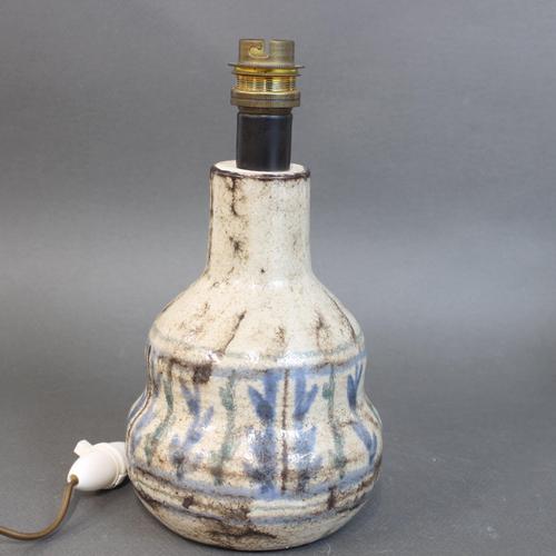 Ceramic Mid-Century French Ceramic Table Lamp by Le Mûrier, Vallauris, 1960s For Sale - Image 7 of 13