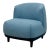 Costal Modern Blue Upholstered Accent Chair Living Room Bedroom Comfortable For Sale