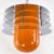 Space Age Lounge Ceiling Lamp with Orange Glass, 1970s For Sale - Image 3 of 12