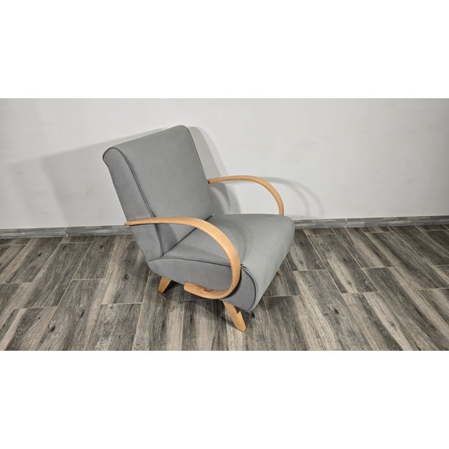 1940s Art Deco Lounge Chair by Jindrich Halabala, 1940s For Sale - Image 5 of 8