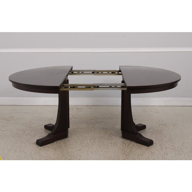 Stickley Mission Oak Round Dining Table For Sale - Image 9 of 14