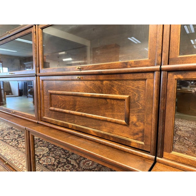 Large English Modular Bookcase from Globe Wernicke, Set of 3 For Sale - Image 16 of 18