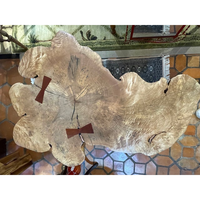 Maple Live Edge Coffee Table by John Braun For Sale - Image 4 of 10