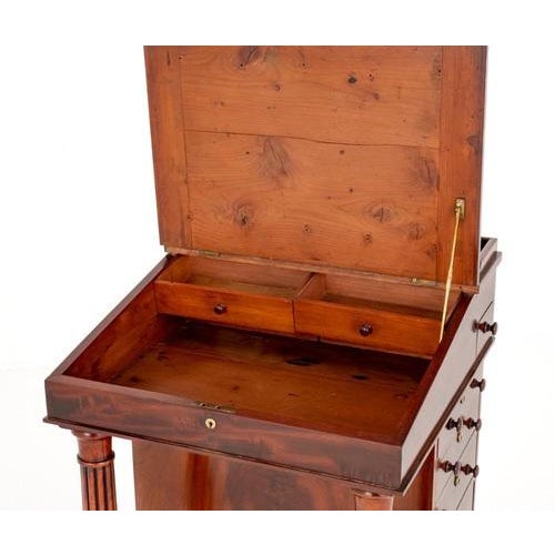 Regency Davenport Desk in Mahogany For Sale - Image 5 of 10