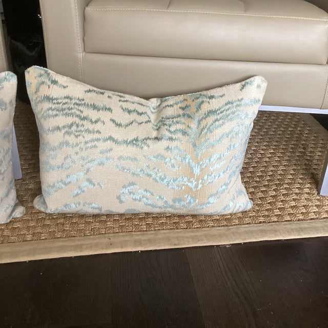 Contemporary Pair of Cowtan & Tout Tiger Lumbar Pilows For Sale - Image 3 of 5