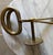 Farmhouse Vintage Heavy Solid Brass Wall Mount Ice Tong Towel Holder For Sale - Image 3 of 11