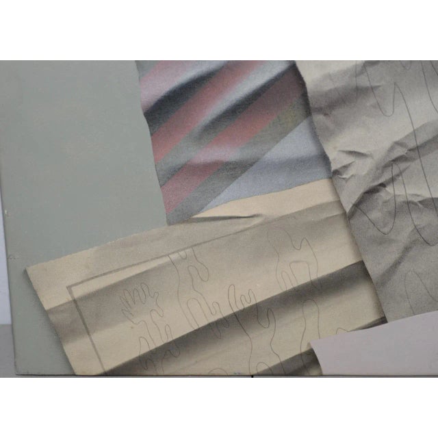 Abstract William DeKoornbolt "Wonton Malice" Original Mixed Media Abstract Painting C.1981 For Sale - Image 3 of 11