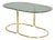 Mid-Century Modern Hollywood Regency Brass Coffee Table with Smoked Glass Top, Italy, 1960s For Sale