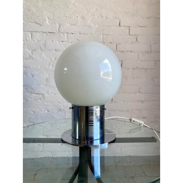 Metal Space Age Table Lamp, Italy, 1960s For Sale - Image 7 of 12