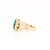 2020s 2.4Ct Turquoise Ring With Earth Mined Diamond Accents: Solid 14k Gold, Size 6.75 For Sale - Image 5 of 6