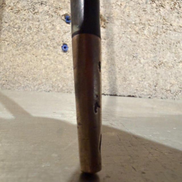 Late 18th Century Antique Walking Cane Featuring Shaped Horn Handle Stacked Horn Shaft For Sale - Image 5 of 13