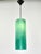 Vintage Large Mid Century Modern Murano Glass Pendant Light Gino Vistosi | Teal Green Rectangular Tube Vintage Retro | Venini Massimo Vignelli 1950s For Sale - Image 9 of 12