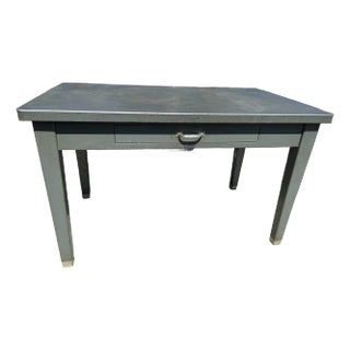The General Fireproofing Vintage Mid Century Modern Tanker Desk Needs Restoration For Sale