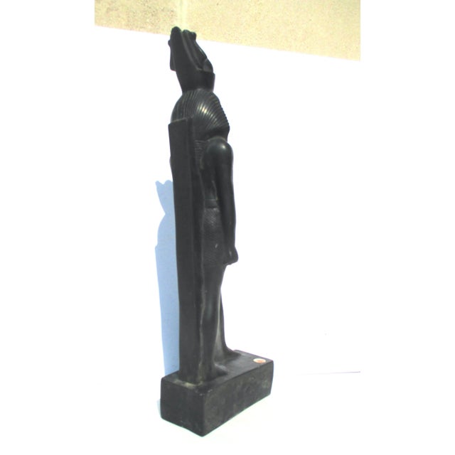 1980s 1980s Egyptian Hand Made Statue of Pharaoh For Sale - Image 5 of 13
