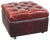 Chesterfield Ottoman with Storage in Cow Leather For Sale
