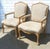 Pair of J. Robert Scott Villa Fauteul Suede Leather Arm Chairs For Sale In Los Angeles - Image 6 of 7