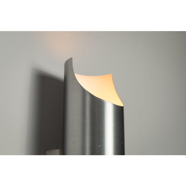 Cylindrical Aluminium Wall Lamps, 1970s, Set of 3 For Sale - Image 12 of 15