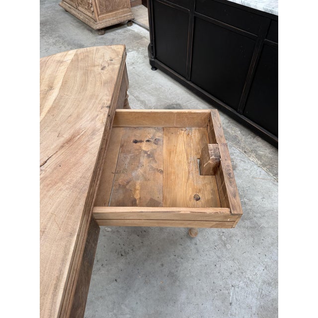19th Century Half-Moon Table in Walnut For Sale - Image 8 of 14