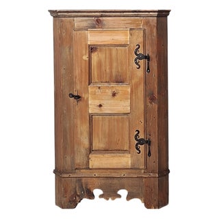 Art Nouveau Corner Cabinet with Shelves, 1890s For Sale