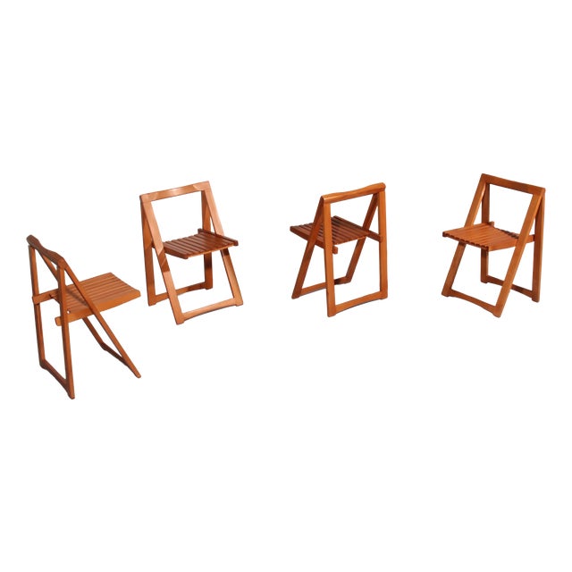Trieste Chairs by Aldo Jacober for Alberto Bazzani, 1960s, Set of 4 For Sale