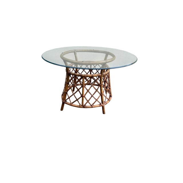 Wood Ficks Reed Dining or Center Table For Sale - Image 7 of 15