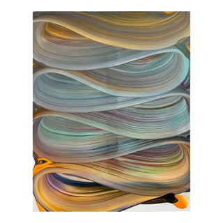 Contemporary Abstract Acrylic on Canvas "Beginning of Fall" by Nikolaos Schizas For Sale