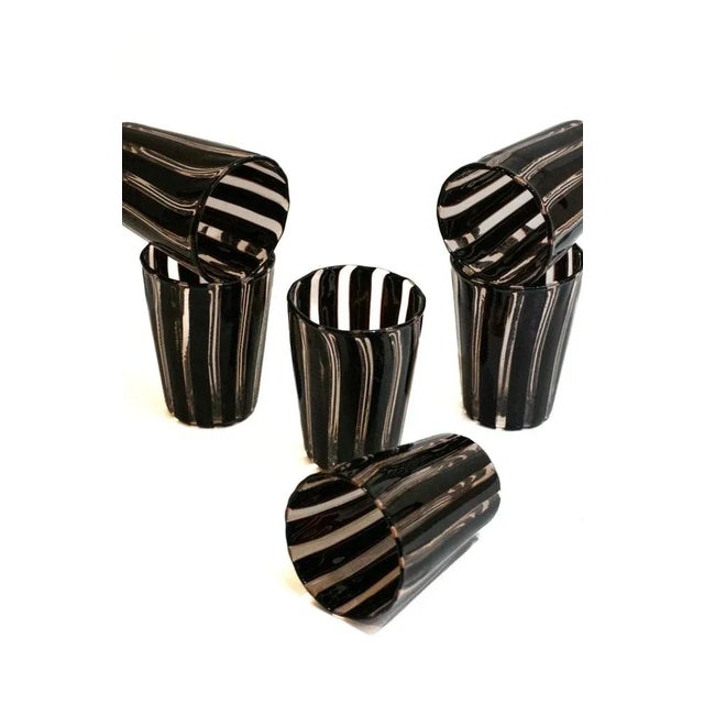 Mid-Century Modern Museum Collection Drinking Glasses by Maryana Iskra, 2004, Set of 6 For Sale - Image 3 of 10