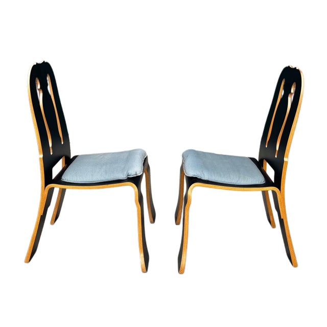 This listing is for "Robert Venturi Queen Anne Chairs" - Distributed by: Knoll International - Cushion Material: 100%...
