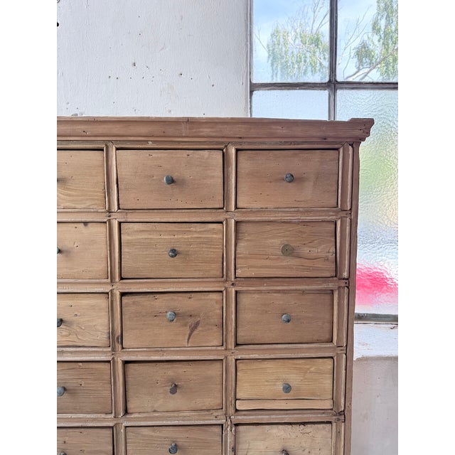 Pine Workshop Cabinet with Drawers, 1950s For Sale - Image 15 of 18