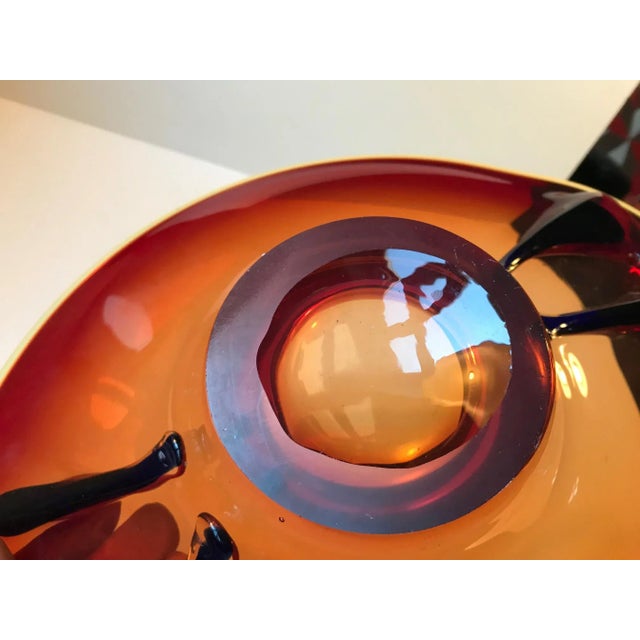 Mid-Century Modern Large Murano Centerpiece Bowl by Archimede Seguso, 1950s For Sale - Image 3 of 10