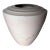 Art Deco French Craquelé White Ceramic Vase For Sale