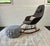 POD Rocker & Fabric Knot Ottoman | Mid Century Modern Scandinavian Accent Chair Chair measures: 26"wide x 50"deep x...