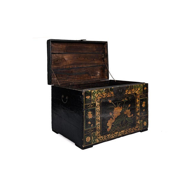 1900 - 1909 Antique Chinese Opera Trunk 1900 Late Qing Dynasty For Sale - Image 5 of 16