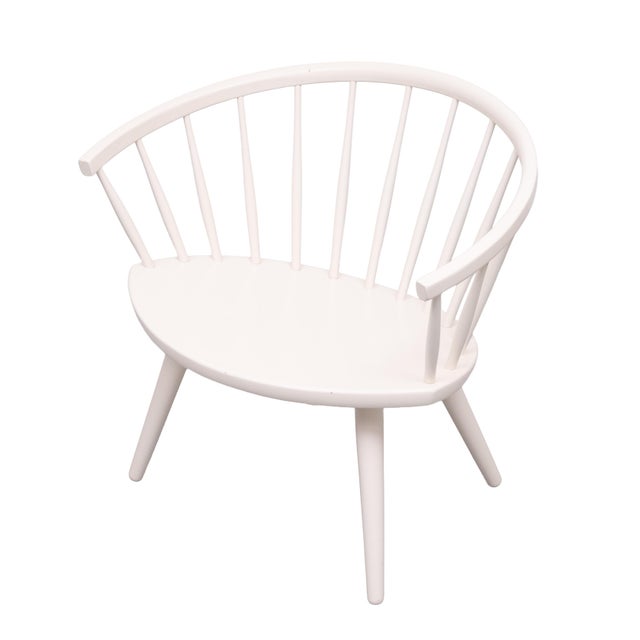 1950s Arka White Lounge Chair by Yngve Ekström for Stolab, 1950 For Sale - Image 5 of 9