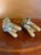 Bronze Tibetan Guardian Angel Theppanom Statues Bronze / Gold Gilt 13" - ca.1960 - A Pair For Sale - Image 8 of 15