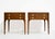 French Mid Century French Directoire Mahogany Leather Side Tables by Heritage Henredon - A Pair For Sale - Image 3 of 13