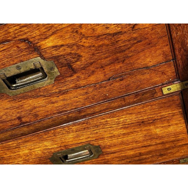 Brass Bound Campaign Chest For Sale - Image 10 of 13