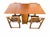 Brilliant Eastern Bloc mid-century engineering. This authentic 1960s "hideaway" dining set was craftsman-built in Romania....