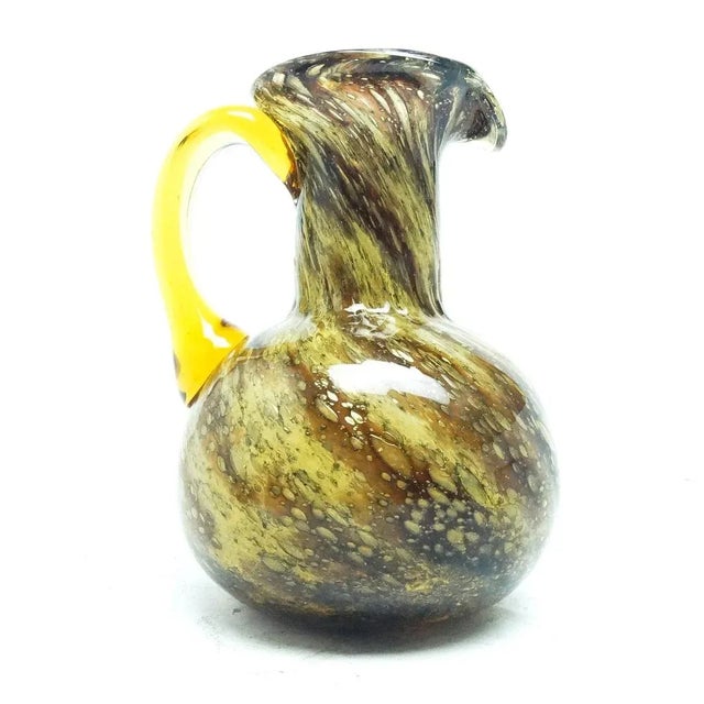 Glass Postmodern Jug, Czechoslovakia, 1970s For Sale - Image 7 of 7