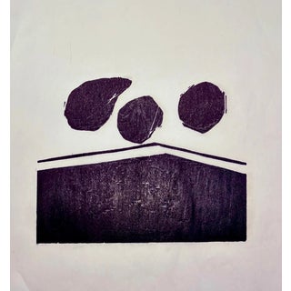 Barbara Beck 1970s Woodblock Print on Paper - Unframed For Sale